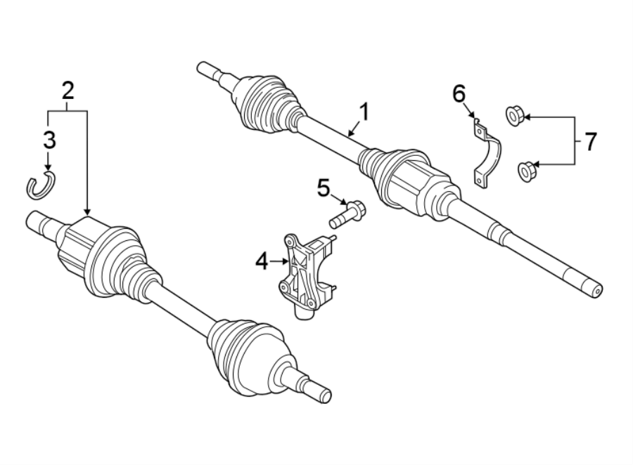 Ford Edge Cv Axle Shaft Carrier Bearing Bracket Liter Hybrid Support