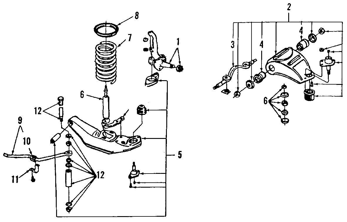 1987 Ford F-350 Kit - Spindle AS. Steering Knuckle. (Front). All Models