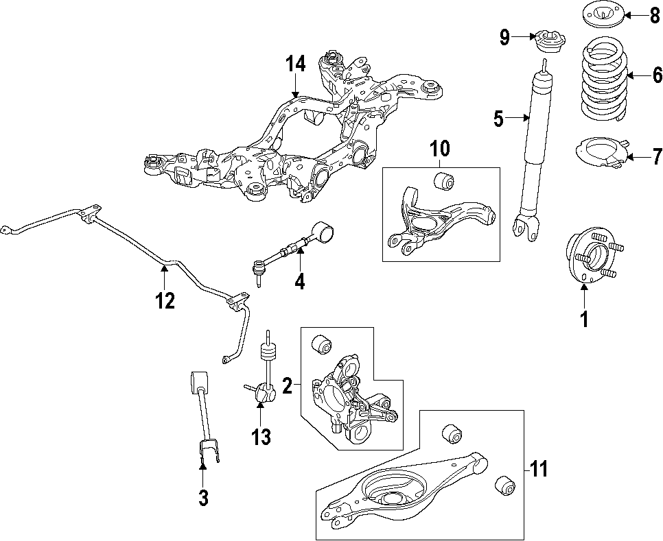 2003 Ford Taurus Rear Suspension Diagram