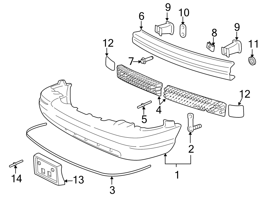 2011 Ford Crown Victoria Bumper Impact Absorber - 4W7Z17F798AA