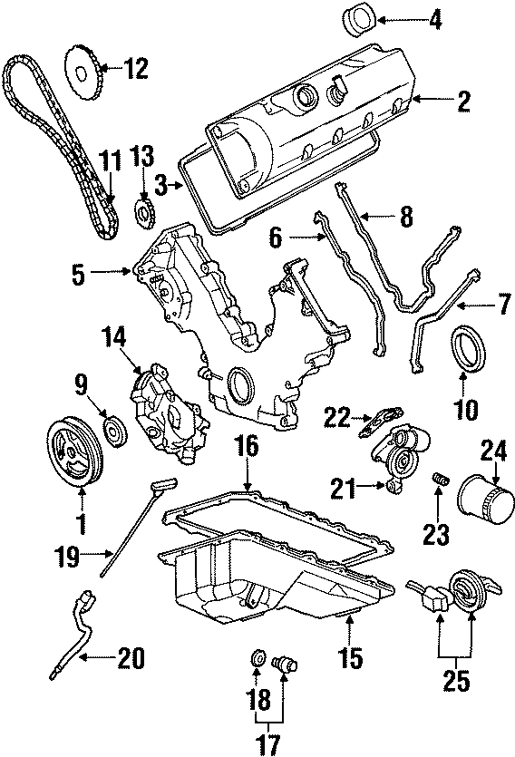 Ford Crown Victoria Engine Oil Filter Adapter Gasket. Coolant, Cooler