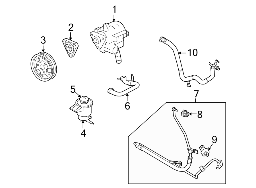 Ford Mustang Switch. Pressure. Steering. Power. 2009-12. 2010, 4.0 ...