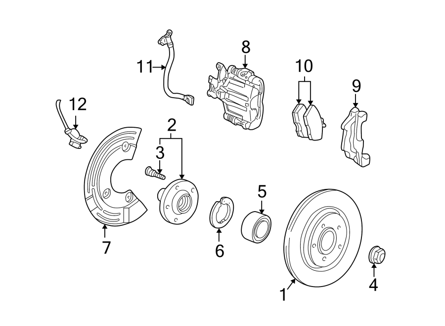 Ford Thunderbird Wheel bearing. BRAKE - XW4Z1244AA | Lakeland Ford