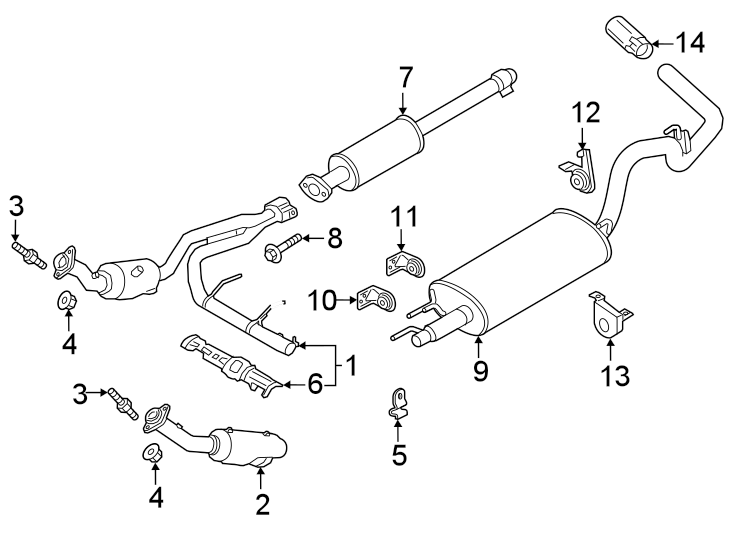 2018 Ford F-150 Catalytic Converter. 3.3 LITER. F150; 3.3L; Right ...