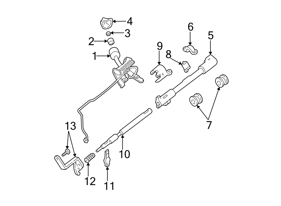 Ford F-150 Arm. Shifter. Transmission. SELECTOR. Linkage - F75Z7302AA