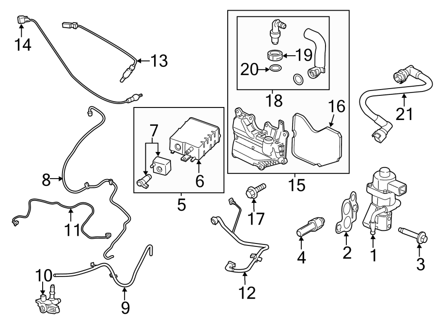 Ford Transit Connect Engine Crankcase Vent Valve Seal. Separator gasket