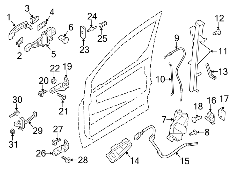 Ford Transit Connect Lock Actuator Latch Transit Connect Van Left Dt1z6121813b Lakeland 9966