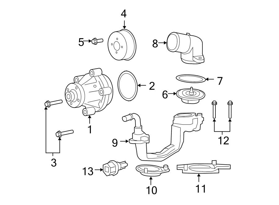 2009-Ford-Ranger-Housing.-Thermostat.-6.8-LITER-...