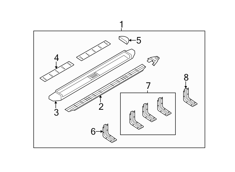 2015 Ford F-250 Super Duty Running Board. CREW CAB, TYPE 1, black. CREW ...