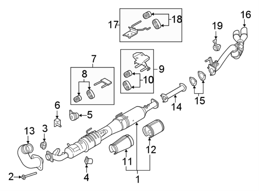 ford-f-250-super-duty-gasket-pipe-exhaust-converter-6-7-liter