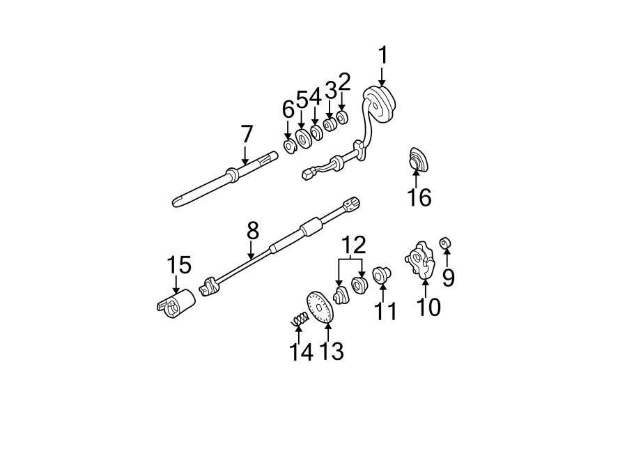 Ford F350 Super Duty Shaft. Lower. Steering Shaft. Column 6C3Z3B676A