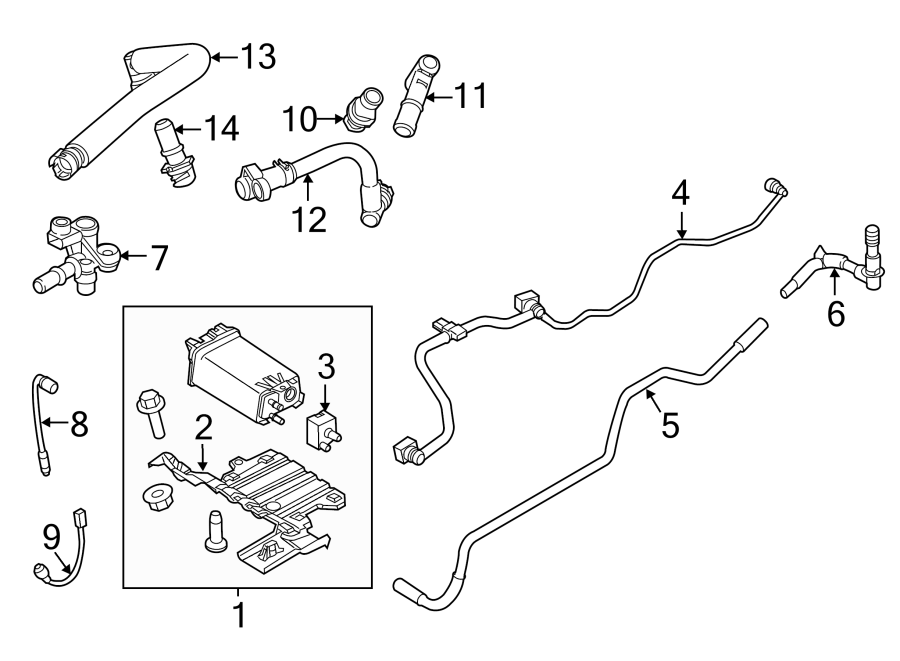 2014 Ford Explorer Oxygen Sensor. LITER, Right, Left - BL3Z9F472A ...