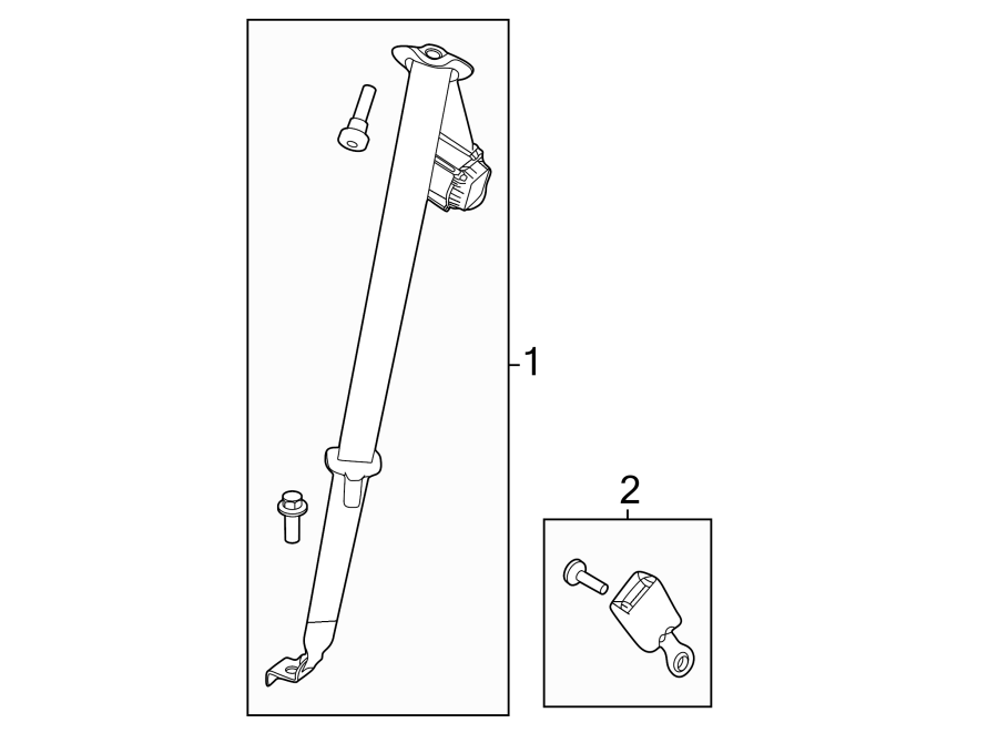 BB5Z78611B68AB - Ford Seat belt ASSEMBLY. Seat Belt Lap and Shoulder ...