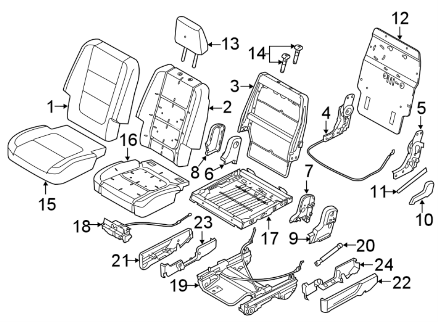 2016 Ford Explorer Headrest Guide CU5Z96610A16BK Lakeland Ford