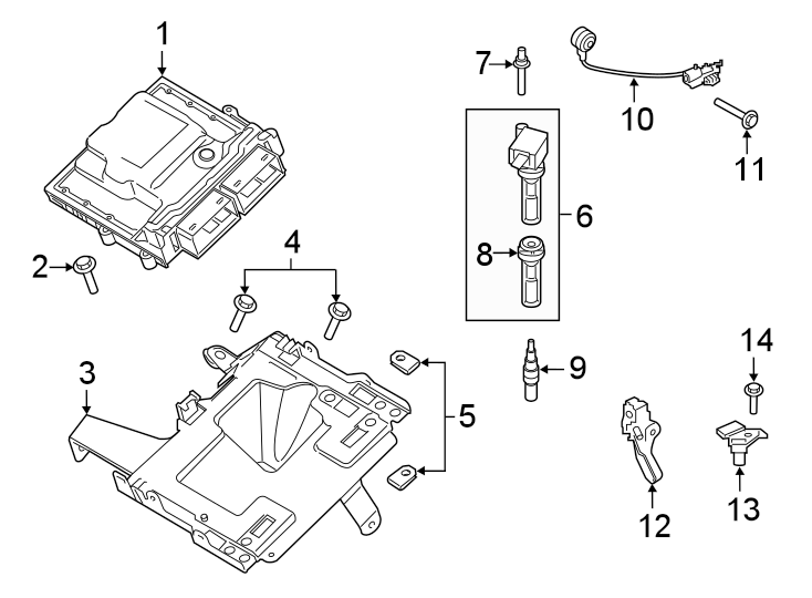 Ford Explorer Coil assembly - ignition. Direct ignition coil