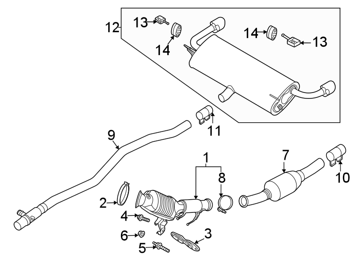 Ford Escape Catalytic cnvrtr. CATALYTIC CONVERTER. CONVERTER ASSEMBLY