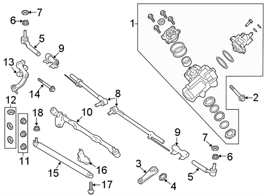 HC3Z3304C Ford Steering Drag Link. F250, F350, F450, F550. F250, F350