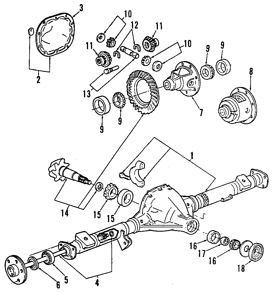 2002 ford explorer rear axle diagram